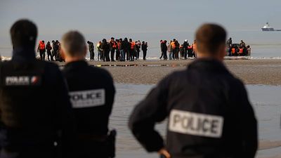 UK police arrest six at protest against migrant boat that spent 36 hours at sea