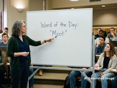 Today’s Word of the Day: ‘Moot’ meaning and the difference between a moot point and moot question