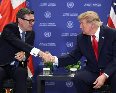 Burnham survived his first Trump meeting. His nice hair may have had something to do with it