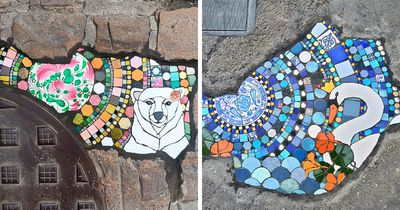 35 Damaged Sidewalks Transformed Into Captivating Art By Dijon-Based Artist