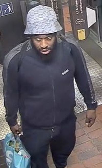 Thug threatened passengers on board train before attacking man at London station