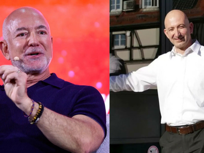 Jeff Bezos lookalike Çağdaş Halıcılar arrives by helicopter with 3 armed Austrian cops at Amazon event; the scandal has now reached Austria's Parliament