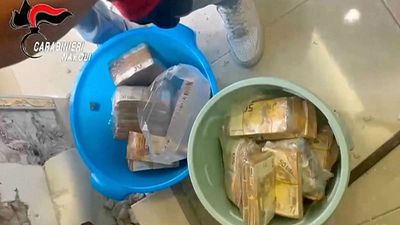 Millions in cash found hidden behind walls in anti-mafia raid near Naples