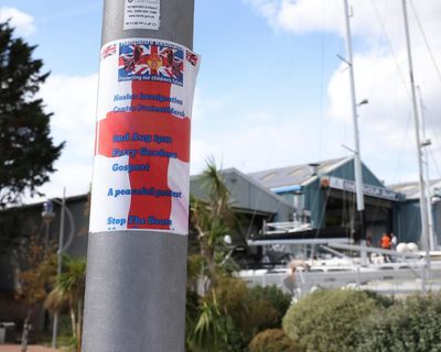 ‘It sent a message’: anti-migrant feeling pervades Hampshire town where hundreds protested