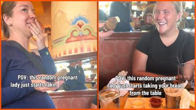 ‘Can’t really say no’: Iowa women sit down for dinner at Cheesecake Factory. Then a pregnant stranger walks up and starts eating their meal