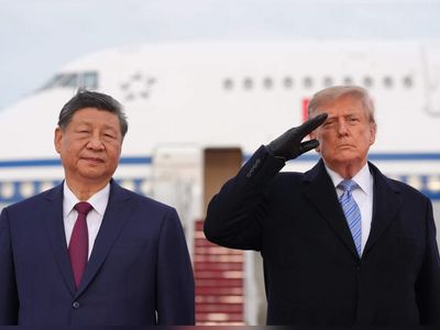 Trump gives Xi rare planeside welcome with 30m red carpet; trade truce extended