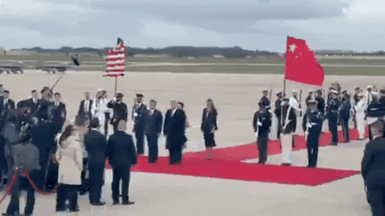 From red carpet to B-1 flyover: Trump’s elaborate welcome for Xi