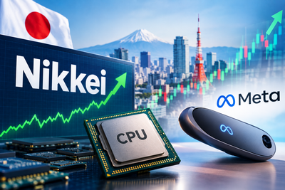 Global Market: Japan's Nikkei rises as CPU stocks surge on Meta gadget launch