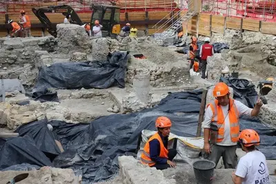 Ancient Gallic wall found near Notre-Dame could help trace Paris’s origins