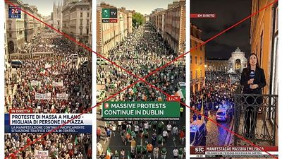 Wave of AI videos showing far-right protests in Europe spreads online