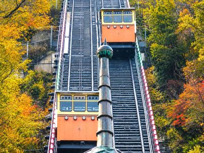 Pittsburgh’s Monongahela Incline has carried riders up Mount Washington since 1870 and still operates as part of the city’s regular transit network