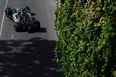 F1 Azerbaijan GP: Russell fastest in first practice as Antonelli's Mercedes breaks down