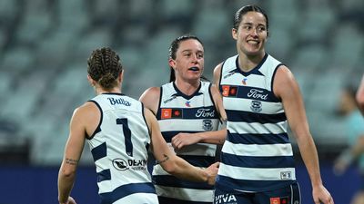 Killer Cats pounce on Hawks to go second on AFLW ladder