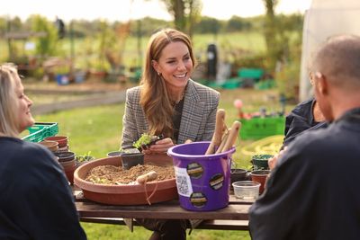 Kate shows green-fingered side during visit to charity garden initiative