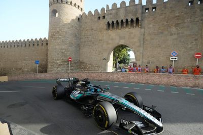George Russell’s fading title hopes get a welcome lift with Baku practice double