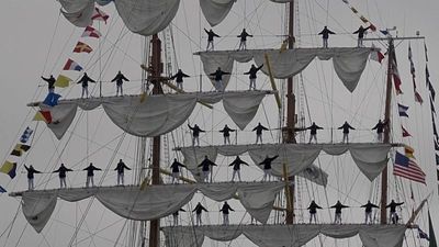 Mexican navy tall ship Cuauhtémoc returns to San Francisco after 17 years