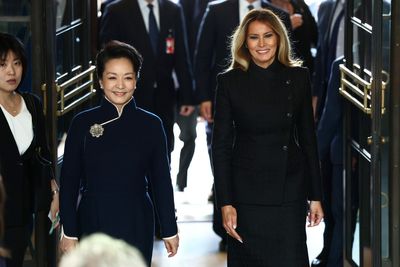Melania Trump hosts China's first lady for an outing that is watched for diplomacy and style
