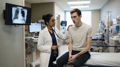 A Tall 22-Year-Old Smoker's Lung Collapsed Right After One Hard Sneeze, a Year After a Normal Chest X-Ray
