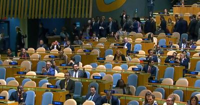 Scores of delegates walk out of Benjamin Netanyahu's United Nations speech
