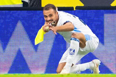 Israel striker sent off for ‘gun celebration’ in Nations League defeat to Austria