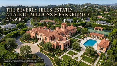 Leonard Ross bought the Beverly Hills Hearst Estate for $473,000 in 1976; 40 years later, he listed it for $195 million, but 5 years after that, the mansion headed to auction