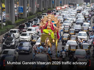 Mumbai Ganesh Visarjan 2026 traffic advisory: Check roads closure timings, routes to avoid, parking spots, alternate roads should take to reach your destination on time