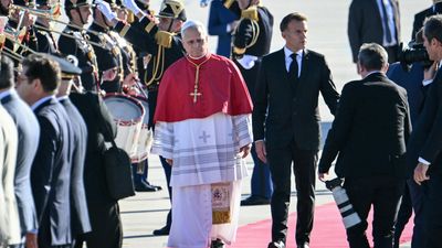 Pope Leo arrives in France for visit spanning faith and politics