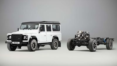 Land Rover Puts A 405-HP V8 Into Classic Defender, Seriously
