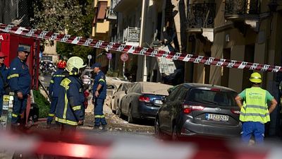 Five missing after building collapses in central Athens due to suspected gas explosion