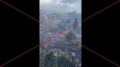 Old video of Greek protests shared with claims country is 'paralysed'