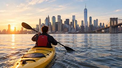 Kayak Commute Across Hudson: New Jersey executive swaps trains for paddles; commute becomes workout
