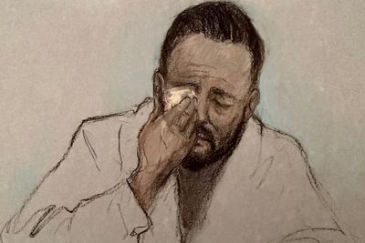 Tommy Robinson at court to see tearful anti-migrant activist Danny Tommo deny criminal damage