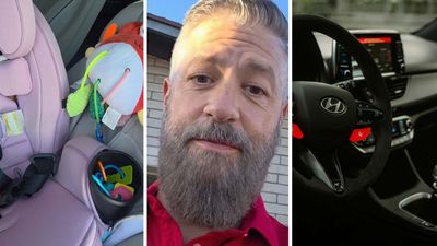 Man Tries To Cool-Off His Hyundai Before Putting His Daughter Into Her Car Seat. Then It Shuts Off