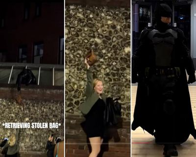 Pow! Man in Batman costume chases down suspected Norwich handbag thief