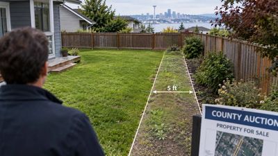 Tiny Tax-Foreclosed Strip Sold: Auburn homeowner’s yard is sliced by 5-foot parcel; odd plots gain value