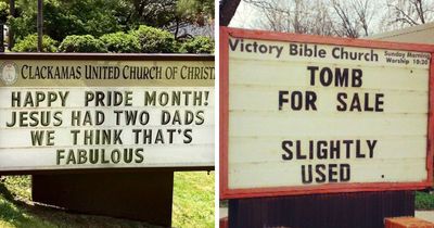 77 Hilarious Church Signs That Were Way Funnier Than Anyone Expected
