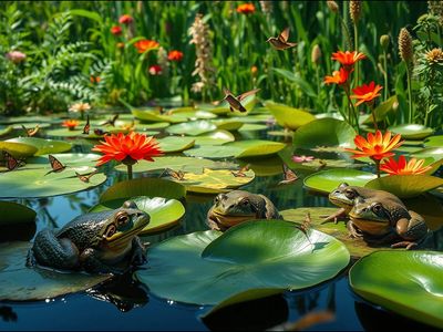 14-year-old built a pond in her backyard in 2017. Nearly 10 years later, it has become a wildlife oasis