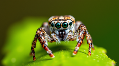 How Jumping Spiders See Colour and Judge Distance With Four Pairs of Unmoving Eyes