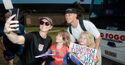 'We're already winners': Knights fans rally to farewell team to Sydney and pivotal Panthers clash