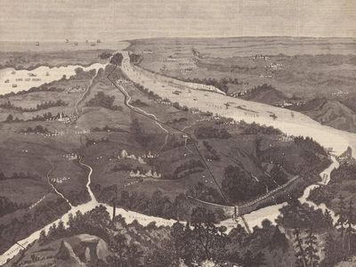 Built from 1837 to 1842, New York's Croton Aqueduct carried water 41 miles on gravity alone, dropping 13 inches a mile; it supplied the city for 113 years