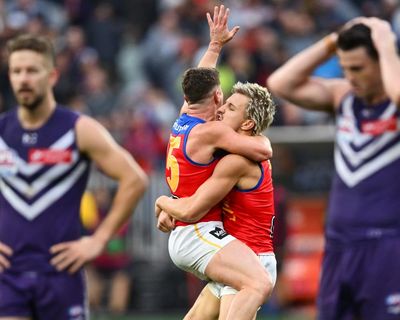 Brisbane roar back to seal three-peat and break Fremantle hearts in AFL grand final classic