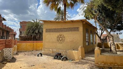 Egyptian village builds classroom from 9,000 plastic bottles