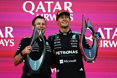 George Russell beats Max Verstappen after dramatic Azerbaijan GP finish