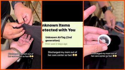 Woman’s phone keeps warning of an ‘unknown AirTag’ at her mom’s retirement home. Then she pulls one out of her mom’s wheelchair seat