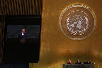 China, as usual, uses UN speech to promote global development as solution to world's challenges