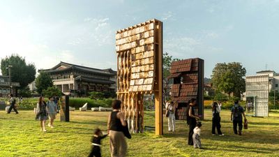 Seoul built walls from mushrooms and farm waste that were grown, not constructed