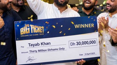 Nepalese security guard wins UAE jackpot and shares it with friends