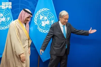 بن فرحان يبحث مع غوتيريش المستجدات الإقليمية والدولية