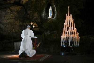 Pope brings message to protect life to French shrine at Lourdes known for miraculous cures