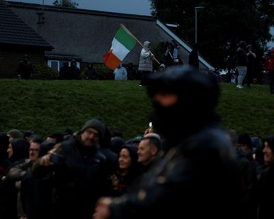 Northern Ireland live: controversial Orange Order march in Portadown delayed amid huge protest